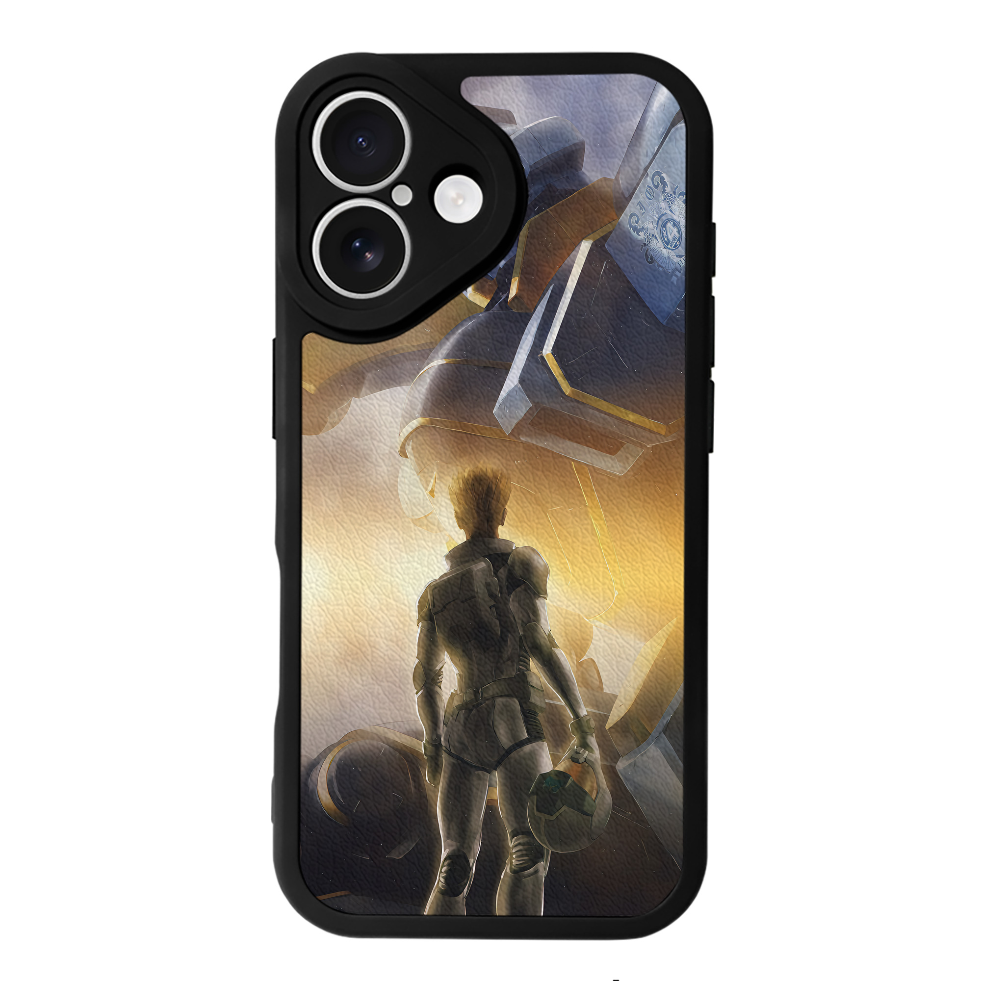 （画像用） 機動戦士ガンダム Mobile Suit Gundam 【iPhone 16シリーズ対応】シリコンスマホケース（レザー調） 材質：シリコン